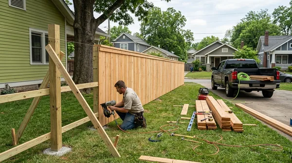 Team Nashville Fence Installers in Brentwood